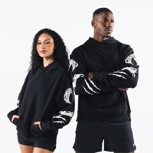 Black Graphic Hoodie